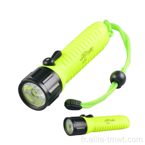 Tourche de plongée à lampe de poche sous-marine Portable 3W